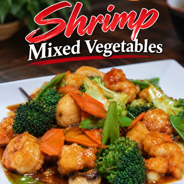 Shrimp & Mixed Vegetables.