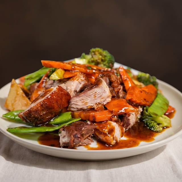 Mandarin Boneless Duck.
