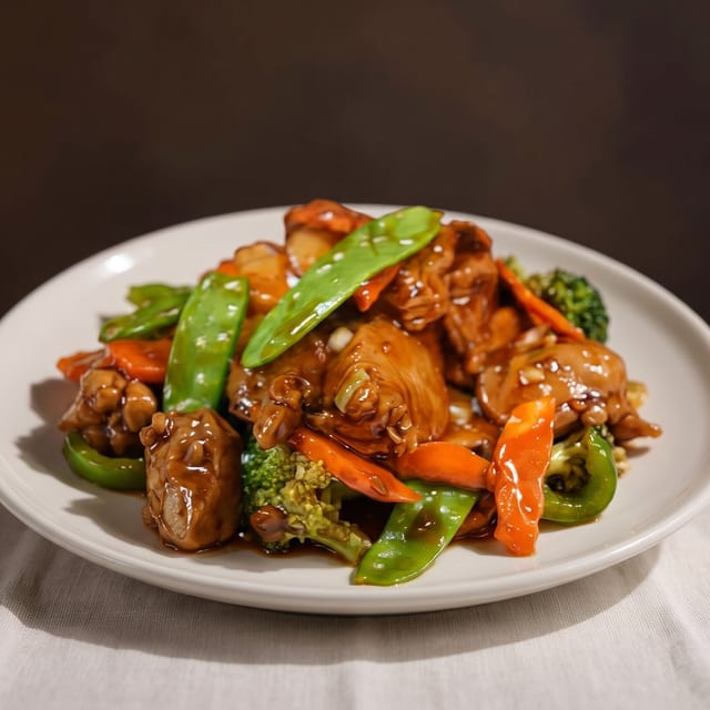 Mock Duck Vegetables.