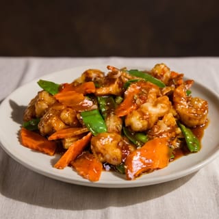 Combo - Mandarin Sauce with Beef or Chicken