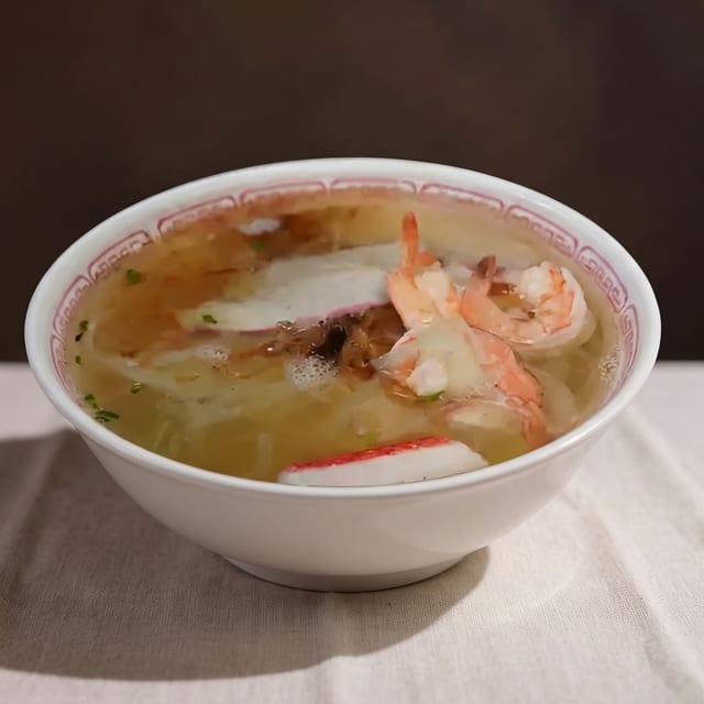 Shrimp, Crab, Pork Noodle Soup.
