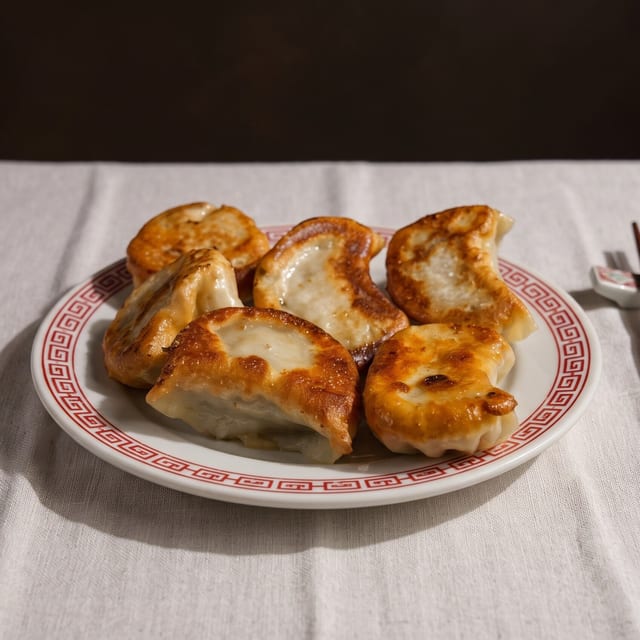Pan Fried or Steamed Dumplings.