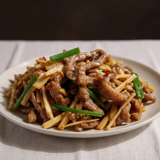 Beef with Spicy Fresh Ginger.