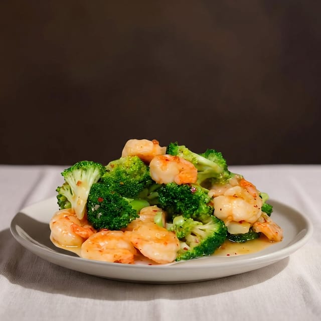 Shrimp & Broccoli.