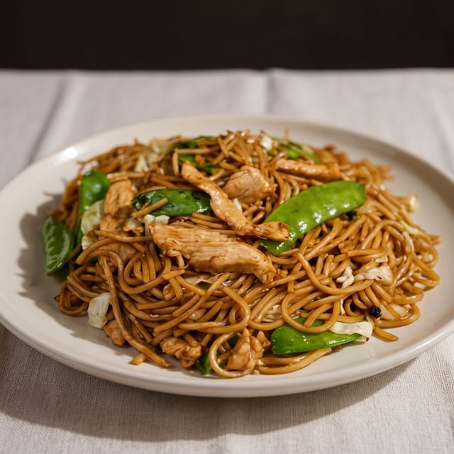 Combo - Lo Mein with Vegetables or Chicken.