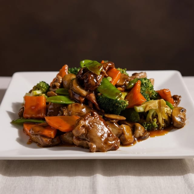 BBQ Pork with Vegetables.