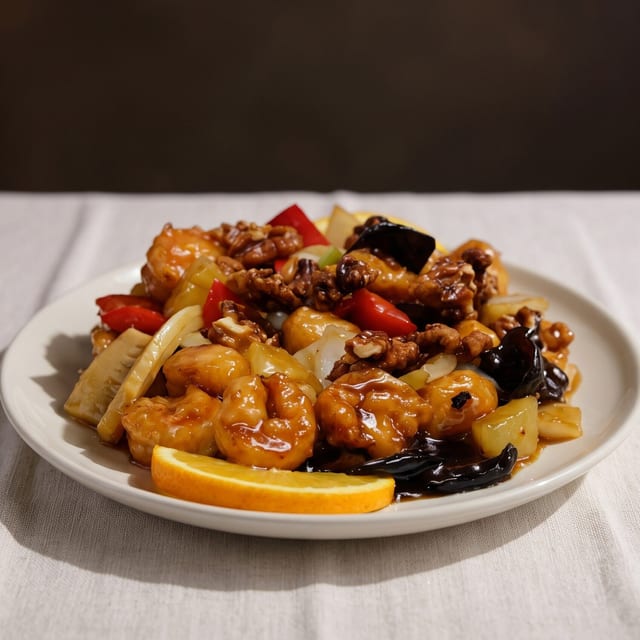 Tangerine Prawns Specialty.