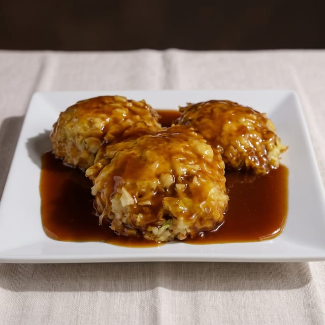 Barbecued Pork Egg Foo Young.