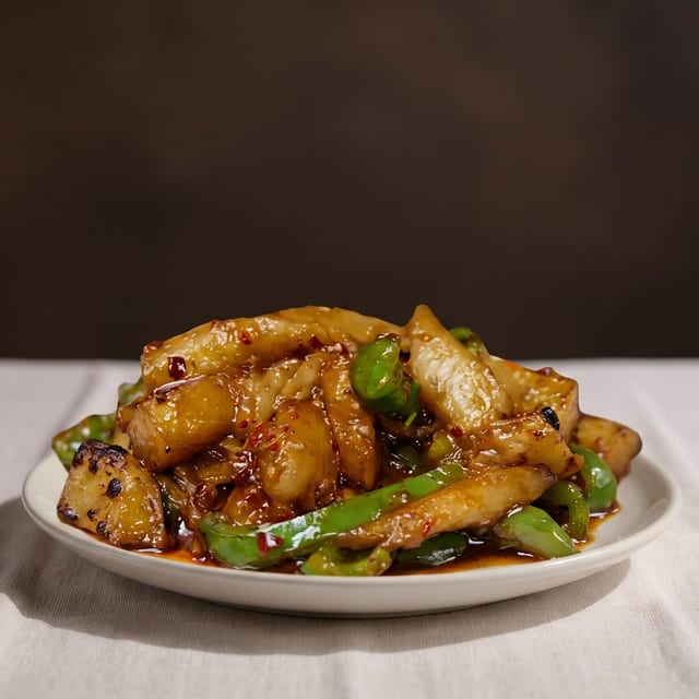 Eggplant in Garlic Sauce.